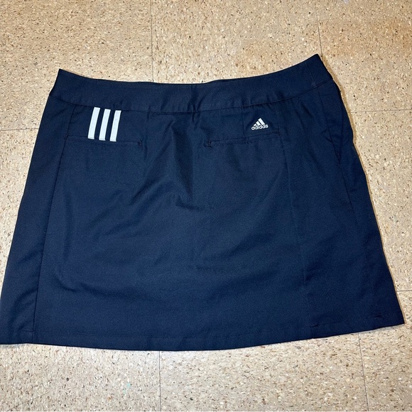 Adidas Womens Clima Cool Black Skirt Skort Shorts Golf Tennis Pickleball Sz‎ 14 - Picture 3 of 8